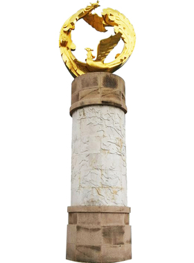 抽象圆形凤凰动物不锈钢艺术户外