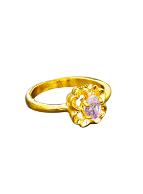 菱形指环久不掉色仿真黄金