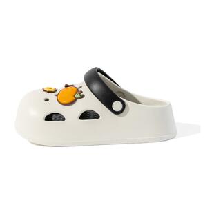 女款洞洞鞋夏季户外卡皮巴拉卡通防滑透气踩屎感凉拖鞋女夏天外穿