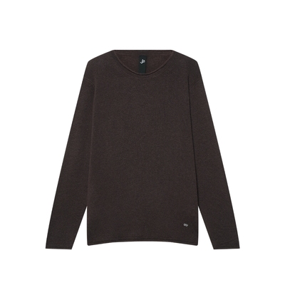 JDV复古棕色套头毛衣2025年秋季