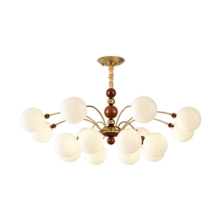 法式中古风客厅吊灯美式复古餐厅大厅主灯南洋美式卧室灯具