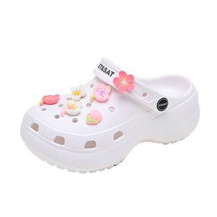 星期六童鞋洞洞鞋女童厚底防滑百搭甜美软底2026夏季新款凉拖鞋