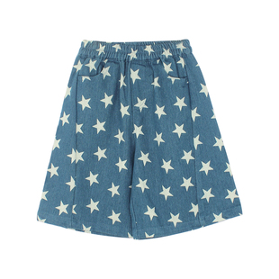 大耳象女童星星短裤2026夏季新款宝儿小众休闲百搭宽松童趣薄裤子