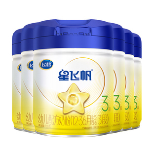 新客】飞鹤星飞帆三段新生婴幼儿奶粉3段700g*6罐官方