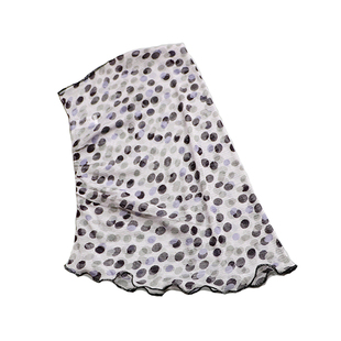 新款加大桑蚕丝丝巾脖套 网眼真丝围脖女 春秋套头防晒护颈椎丝巾