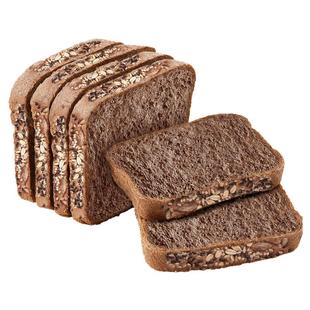黑全麦面包0添加蔗糖早餐奇亚籽吐司切片整箱代餐饱腹减低零食脂