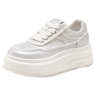 星期六厚底小白鞋女款2025新款秋季轻便百搭运动休闲板鞋增高女鞋