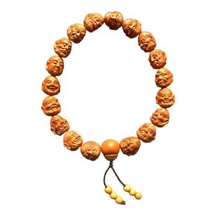 18罗汉龙纹桃核手串高端真品文玩核雕男款女款小籽十八罗汉橄榄核