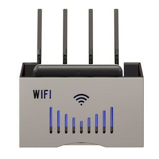 路由器支架壁挂式光猫机顶盒客厅电视机固定插排wifi收纳盒置物架