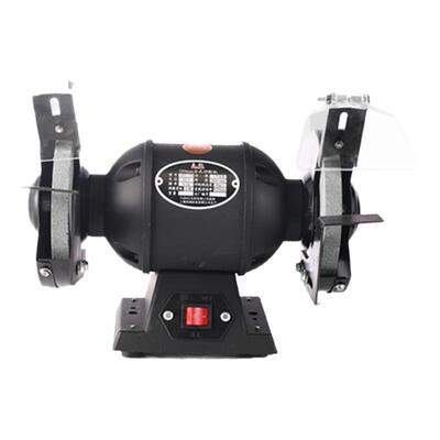 台式砂轮机小型电动沙轮磨刀机专用打磨机家用迷你工业级防护罩