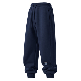 真维斯羊羔绒裤子男款2026新款冬加绒卫裤男裤加厚绒运动裤男士Q