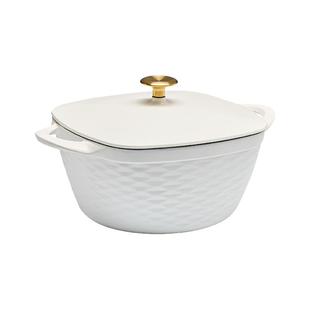 查蒙蒂纳官方旗舰店珐琅锅家用微压炖锅电磁炉煲汤锅铸铁锅海鲜锅