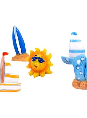 海边微景观鱼缸摆件洛鲁