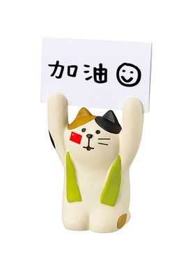 日式风祈福合格举手便签桌面摆件