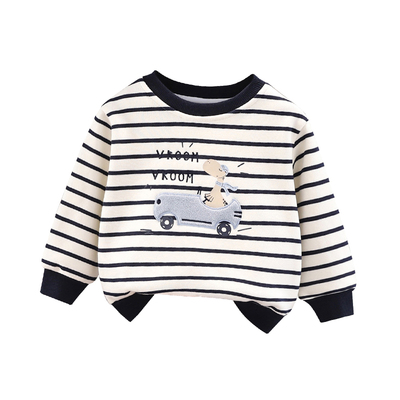 男童加绒卫衣秋冬装新款