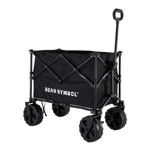 森博熊遛娃专用车户外折叠露营车野营拖车超大儿童小推车摆摊桌板