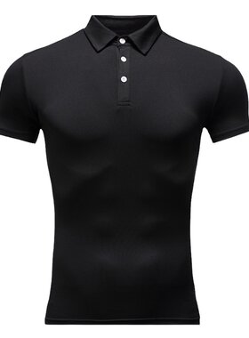 弹力修身运动POLO衫短袖教练工服