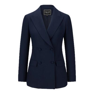 VERTOW深驼色双排扣西装套装