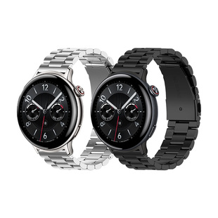 适用于oppowatchs/watchx2三株钢表带4pro/Sport金属腕带OnePlusWatch2R智能运动一加手表2男女替换表链
