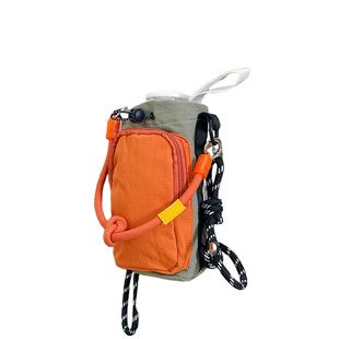 撞色户外运动水杯手机小包包女日系小众雨伞水壶包轻便手提斜挎包