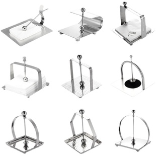 酒店餐厅桌面金色不锈钢立式纸巾架纸巾座方形餐巾架商用定制logo