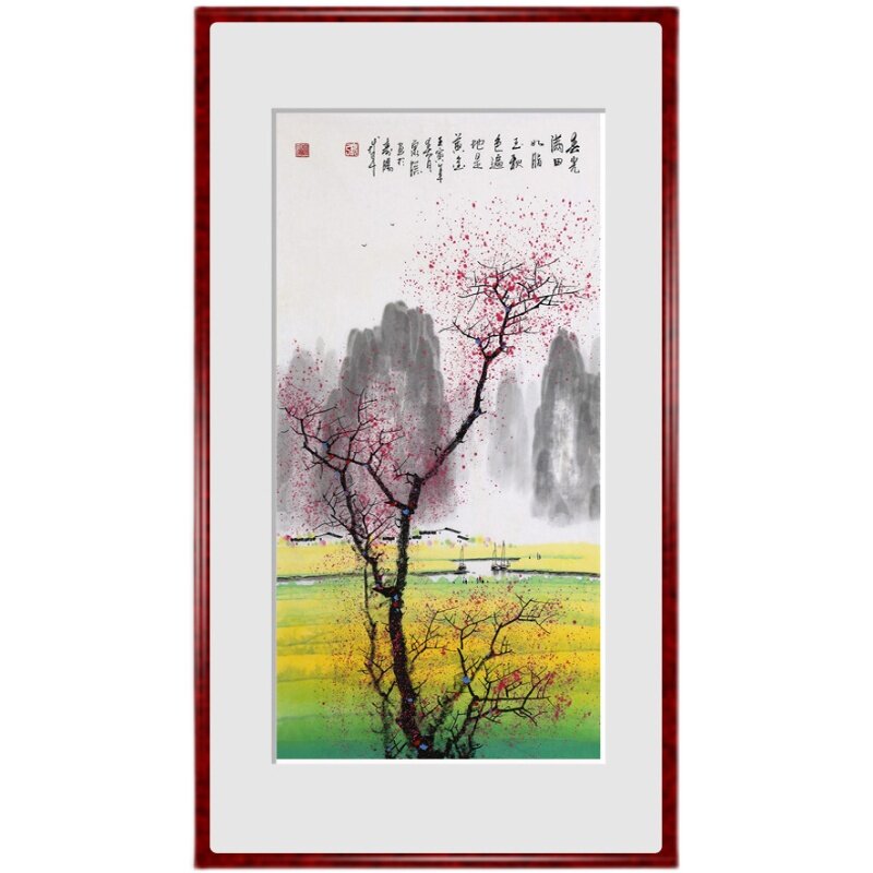 名家书画作品真迹张泉踪纯手绘国画彩墨漓江山水画客厅风水画挂画