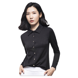 收腰衬衫女士2026年秋季新款女装修身别致漂亮小衫弹力打底衬衣女