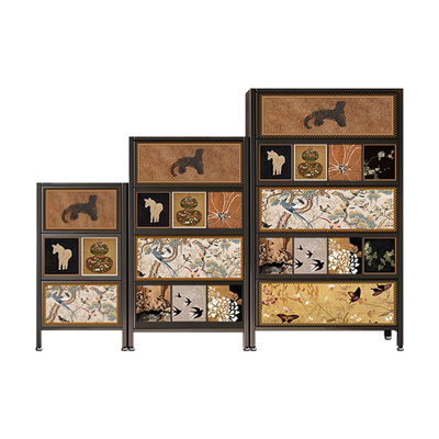 【热销20w+】大容量中古风收纳柜