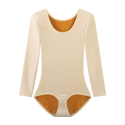 2025新款秋冬加绒加厚长袖保暖内衣连体塑身衣束身美体恒温发热绒