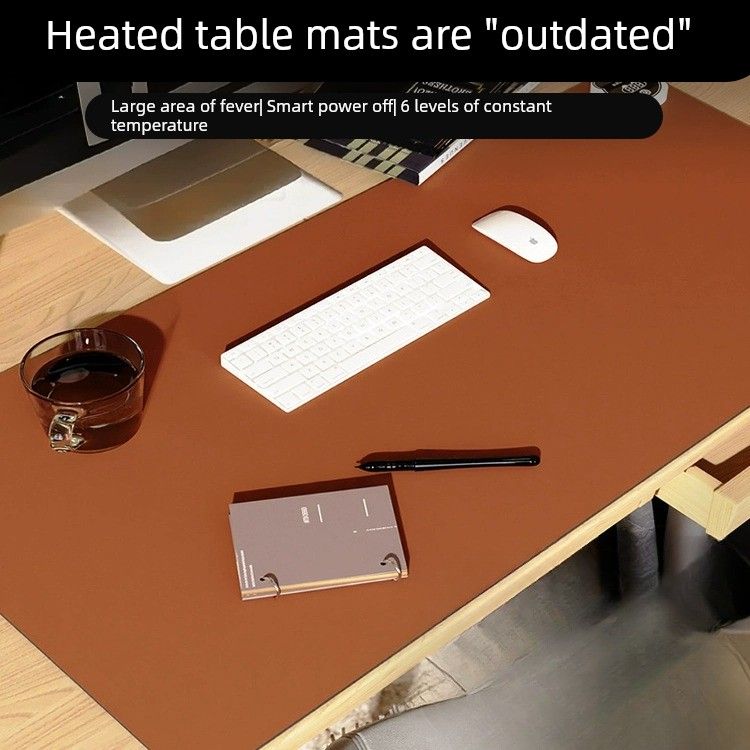 加热鼠标垫办公室电脑桌面超大暖桌垫冬天学生写作业暖手发热桌垫