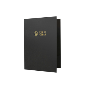 a4文件夹纸质L型文件套A4纸封套烫金封面加厚档案合同文件收纳单片插页资料夹L夹定制logo珠光纸牛皮纸文件夹