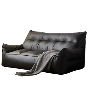 懒生活双人沙发客厅阳台沙发榻榻米椅卧室休闲小沙发黑色懒人沙发