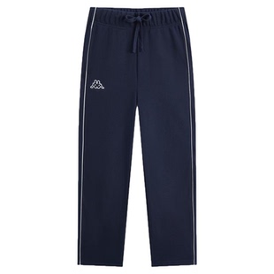 Kappa卡帕背靠背运动长裤男2026新品春季简约舒适垂感直筒针织裤