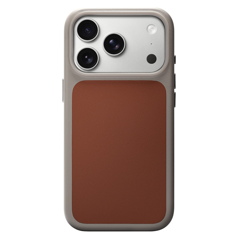 GeoGrav撞色科技皮革苹果手机壳适用iPhone18ProMax全包防摔磁吸皮革壳保护套18P高级感小众时尚17PM保护17P