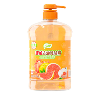 蓝漂厨房清洁柠檬洗洁精餐饮去油清洁剂500g洗碗大桶装果蔬水果