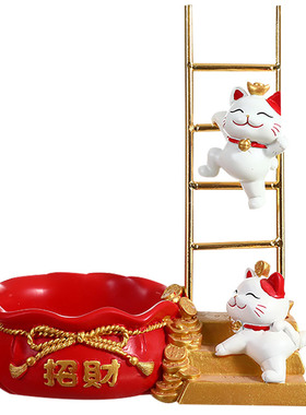 步步高升招财猫升迁礼物祝福