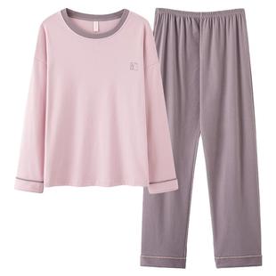 浪莎德绒睡衣女秋冬季加厚磨毛长袖休闲可外穿宽松大码家居服套装