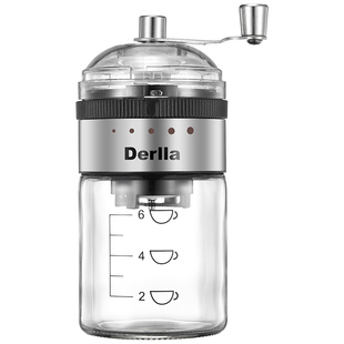 德国Derlla咖啡豆研磨机家用小型手磨咖啡机手摇磨豆机手动磨粉机