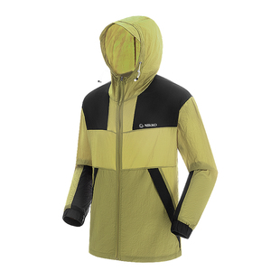 日高户外登山徒步拼色外套连帽防晒衣情侣款防晒服夏季透气皮肤衣