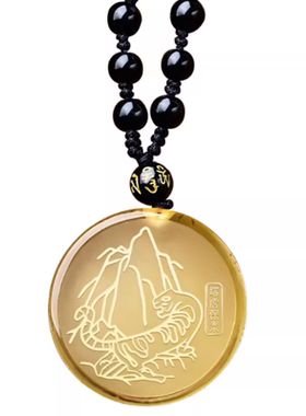 易明开居瑞虎保泰吊坠2026马年属猪吉祥佩戴吉祥物生肖猪项链男女