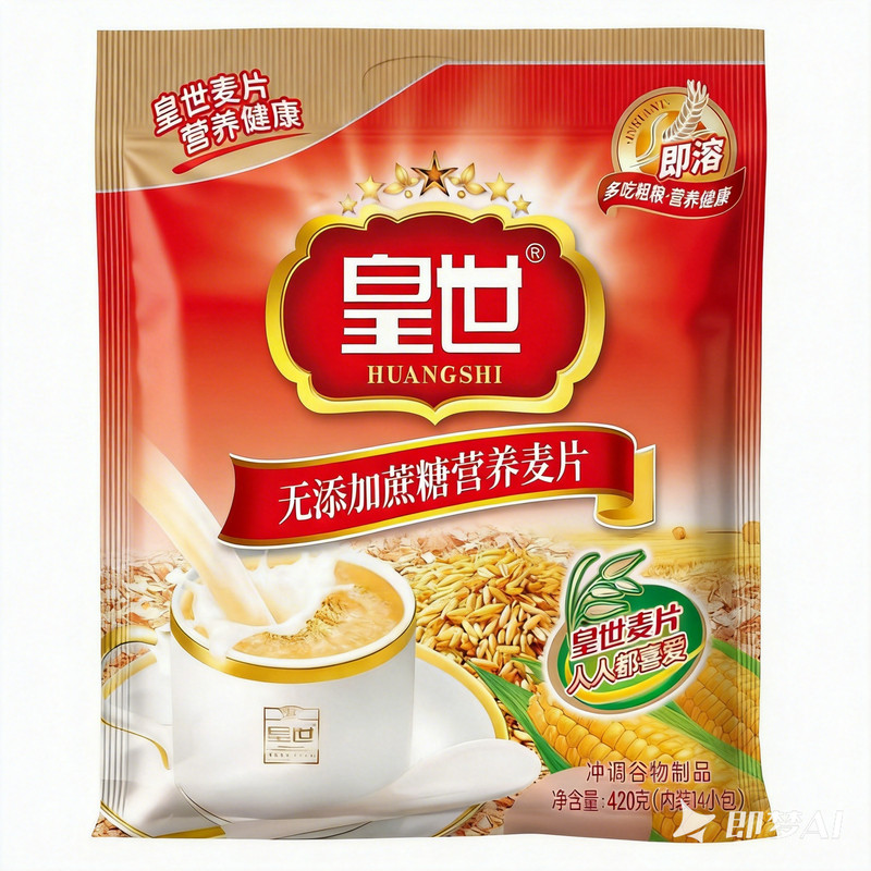 皇世无添糖即食纯燕麦片独立小包