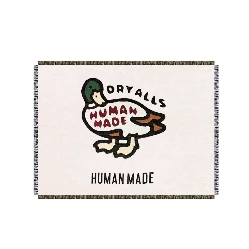 Human made日式潮流卡通沙发毯露营毯老虎休闲毯单人椅毯坐毯盖毯