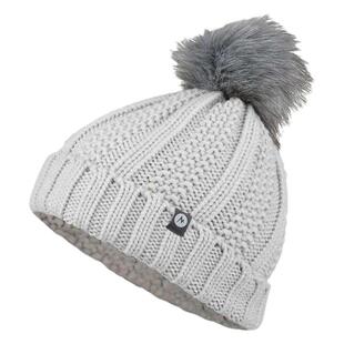 土拨鼠MARMOT女帽子包头帽针织毛线帽毛球编织冷帽冬正品4060795