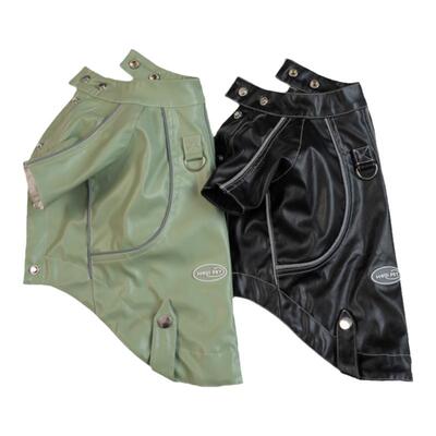 HOiiiPET反光皮衣德文衣服