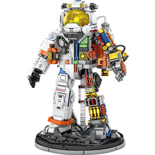 宇航员积木拼装益智玩具男孩男生航天生日礼物2025新款拼图6-12岁