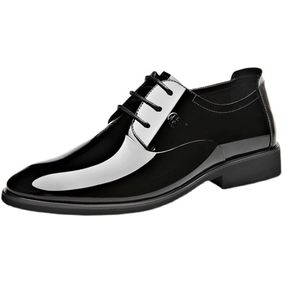 男士真皮商务皮鞋老人头商务