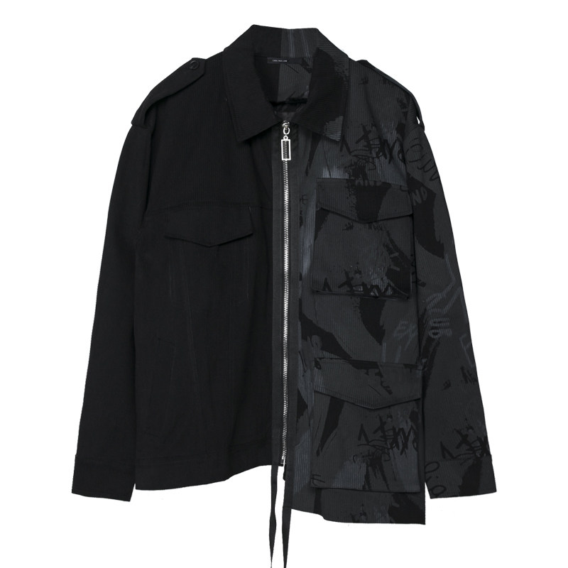 艺术印花休闲夹棉服夹克冬季外套