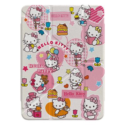 少女卡通凯蒂猫适用苹果平板壳