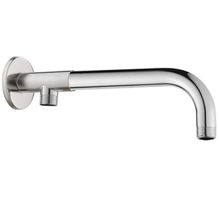 不锈钢花洒支架改造暗明装固定座淋浴室横杆洗澡堂简易顶喷头配件