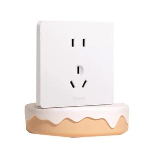 官方旗舰奶油风开关插座面板哑光磨砂16A五孔暗装827浅云白